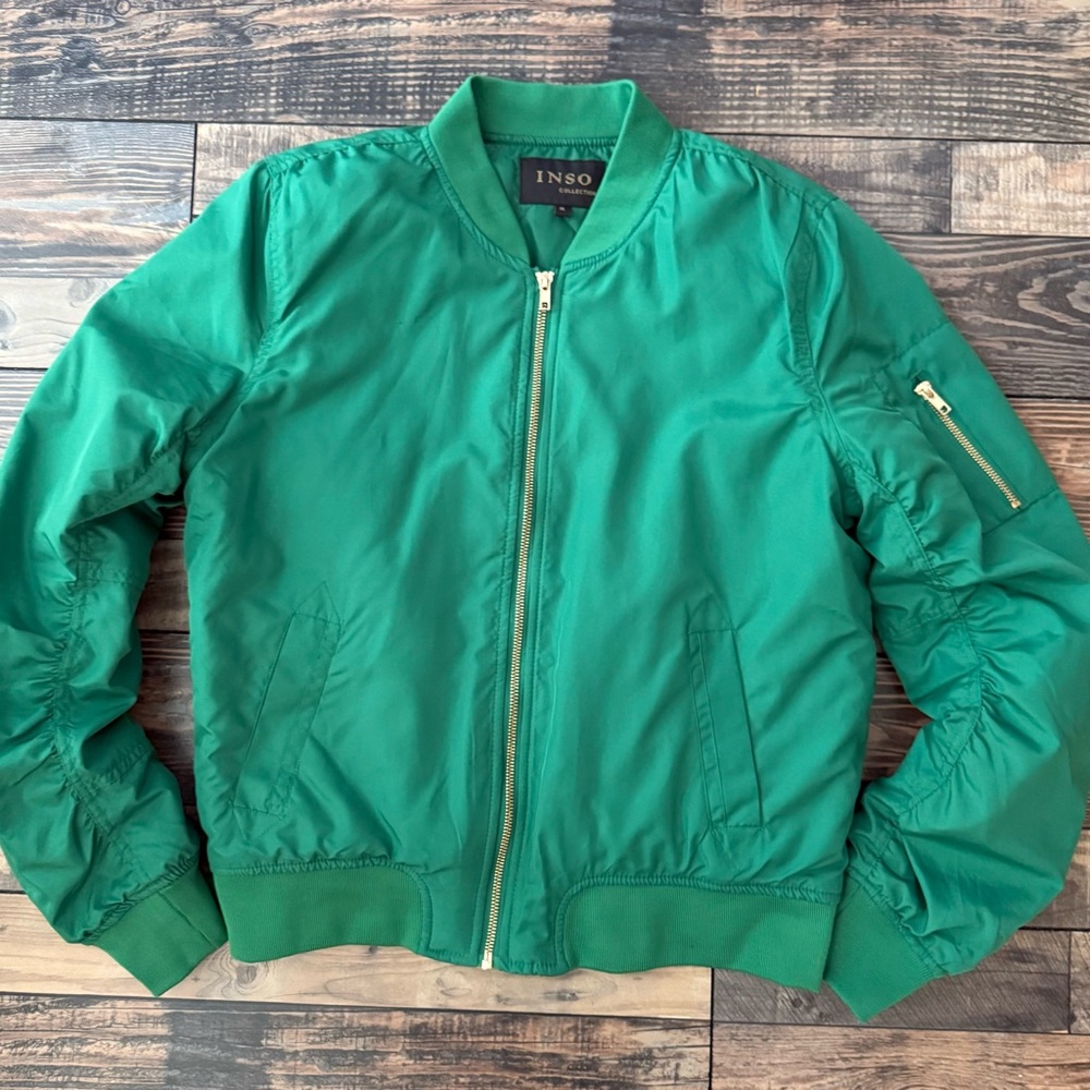 INSO Women's Green Bomber Jacket